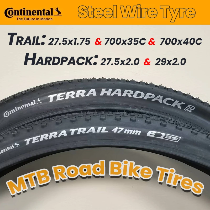 

Continental Terra Wire Tyres Wheel Rim 27.5/29/700C Mountain Road Bike Unfoldable Tire Travel/Off-Road Bicycle Steel Wire Tires