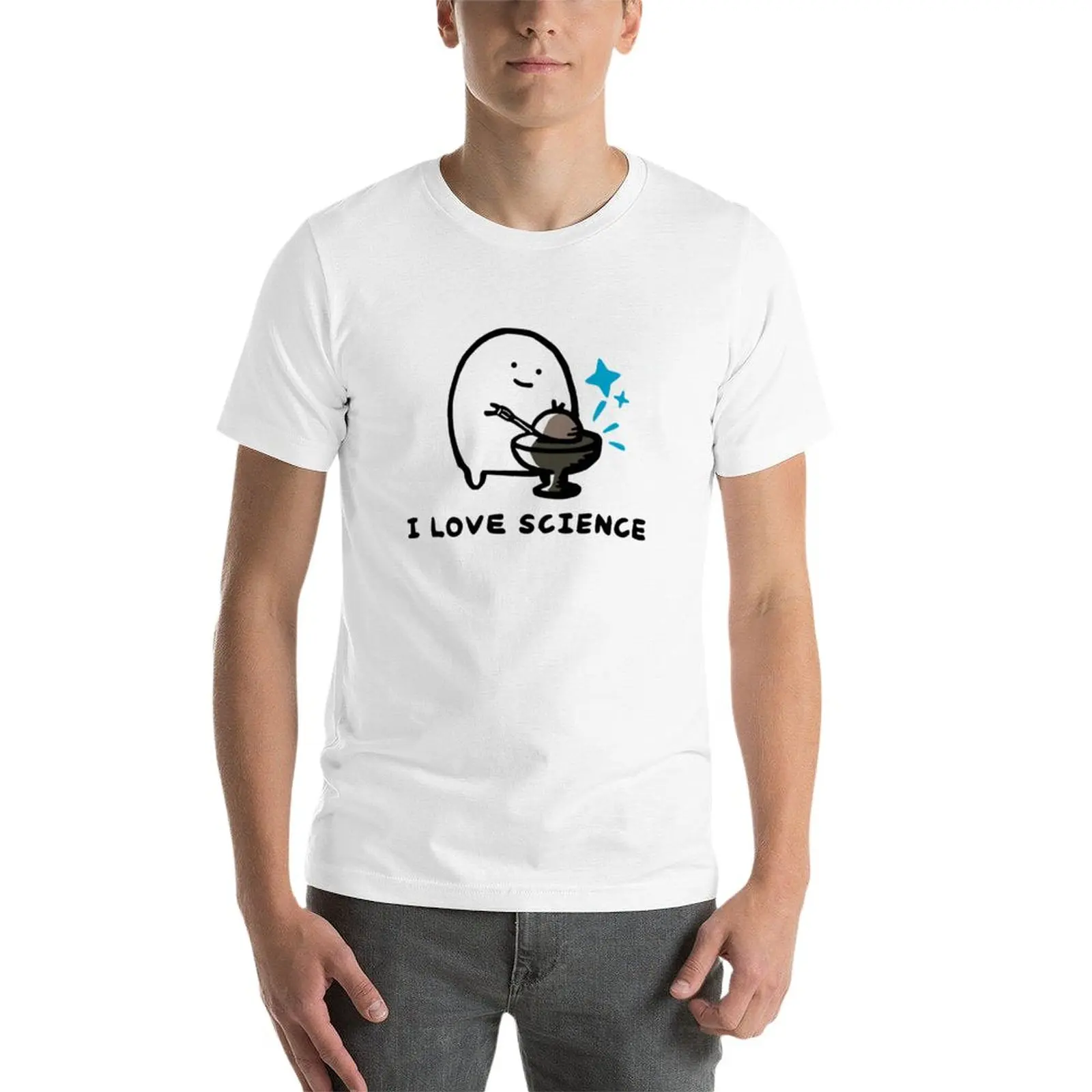 Футболка мужская оверсайз с надписью I Love Science Demon Core