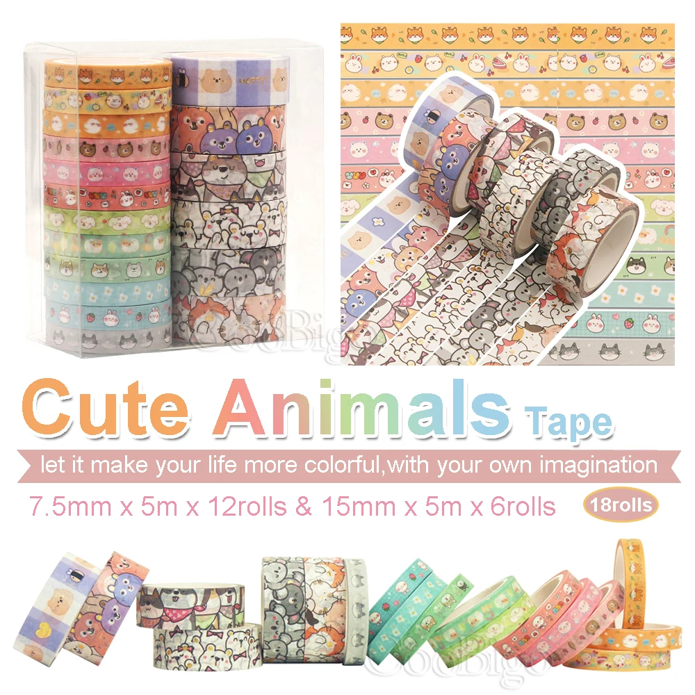 

Наклейка для декоративного журнала, 18 Рулонов/партия