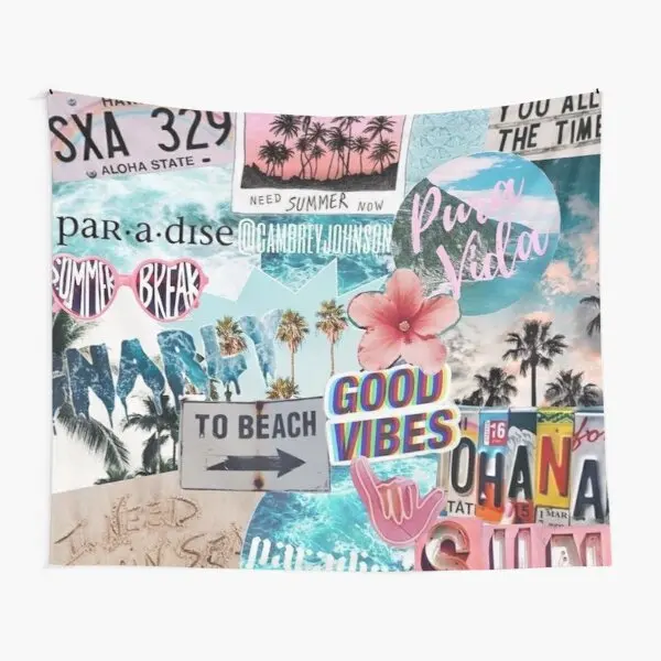

Cool Collage Tapestry Wall Bedspread Colored Mat Blanket Home Decoration Towel Yoga Printed Decor Living Room Bedroom Art