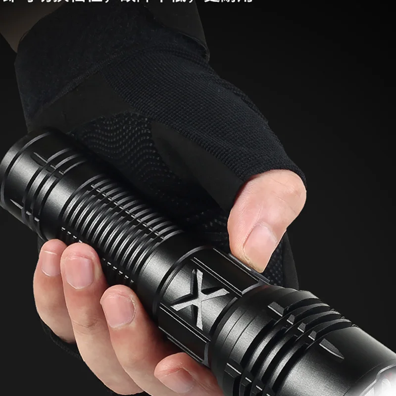 High-power LED Flashlight Multi-function Bright Light Small Charging Super Bright Large Wide-angle Home Outdoor Mini Flashlight enlarge