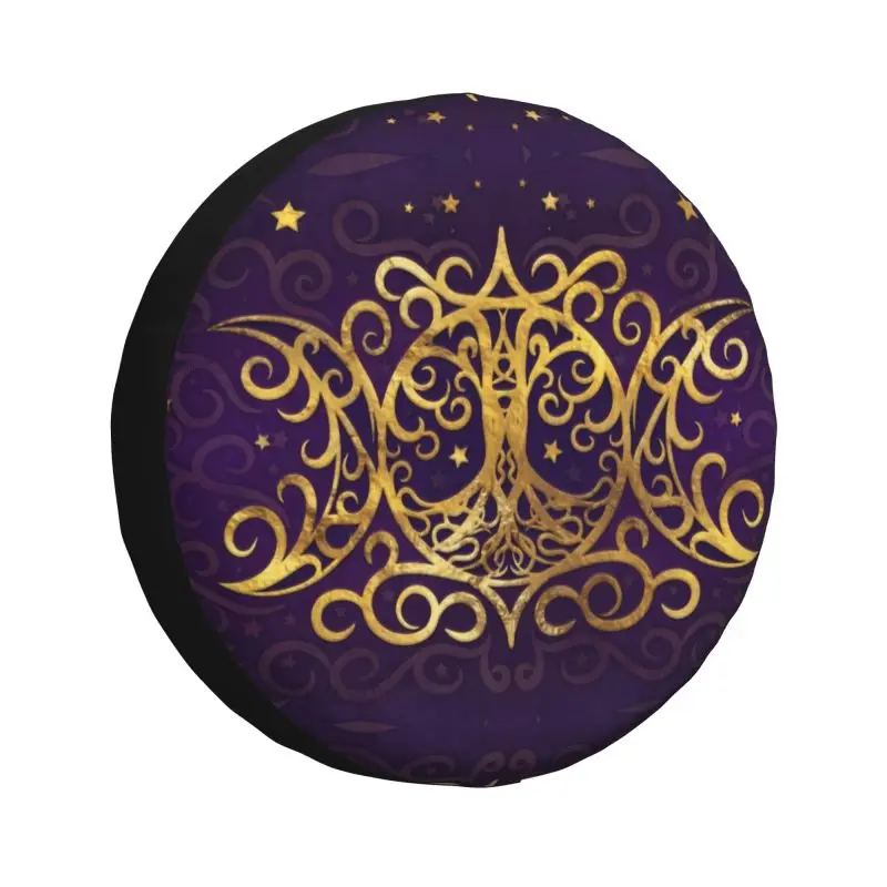 

Покрышка запасного колеса с тройной луной богиней для Honda CRV, Готическая пентаграмма Witch Witchcraft Jeep RV SUV, прицеп, аксессуары для транспортных средств