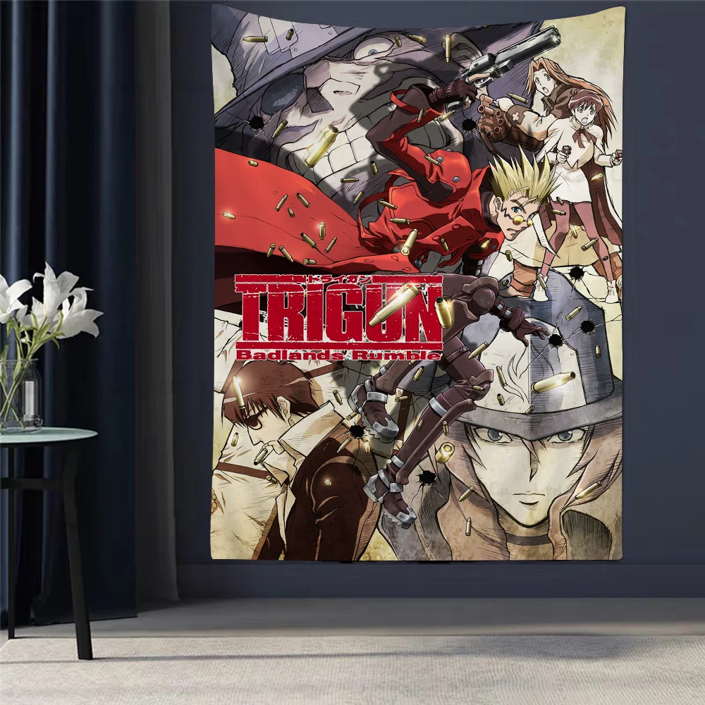 Аниме Trigun Hippie Настенные гобелены Богемные настенные Мандала INS Домашний декор