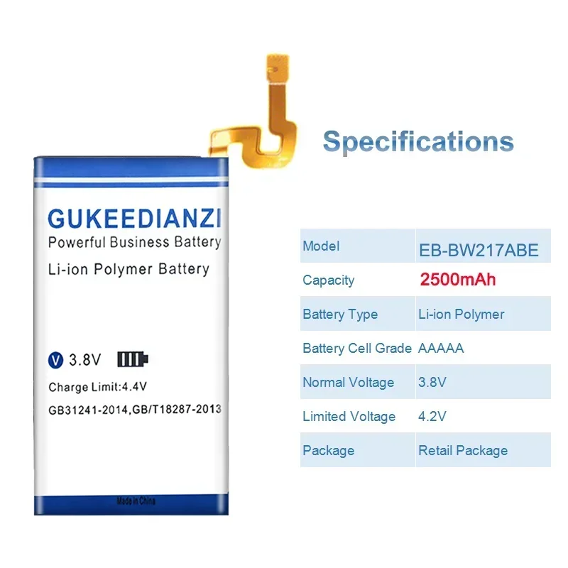 Аккумуляторы для мобильных телефонов EB-BW217ABE 2500 мАч Samsung G9298 Galaxy Golden 4 SM-W2017