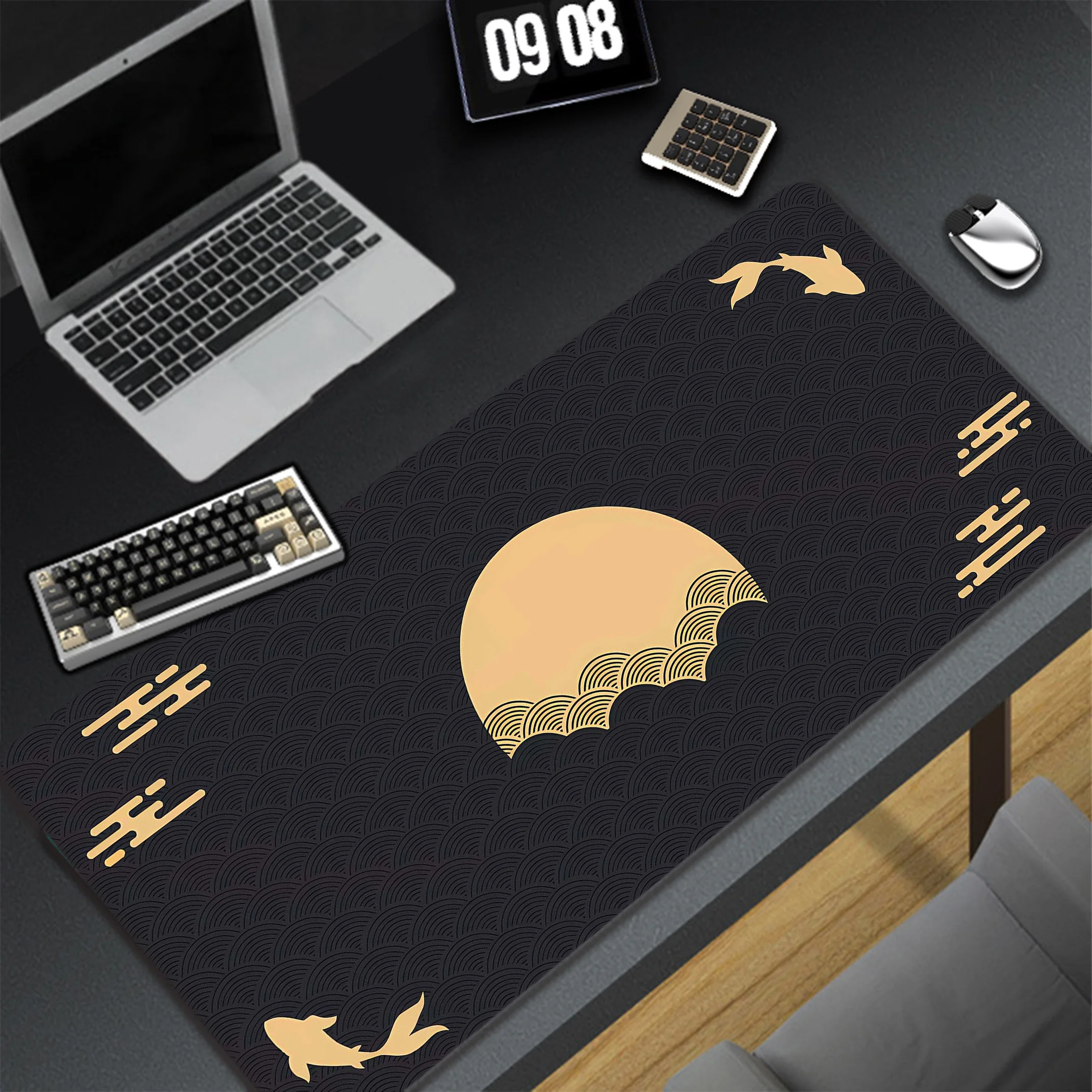 Японский кои игровой Mousepad геймер мусемат мыши офисный стол Pad XXL ноутбук