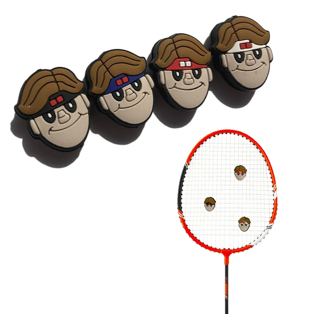 4PCS Tennis Racket Damper Shock Silica Gel Reduce Tenis Racq