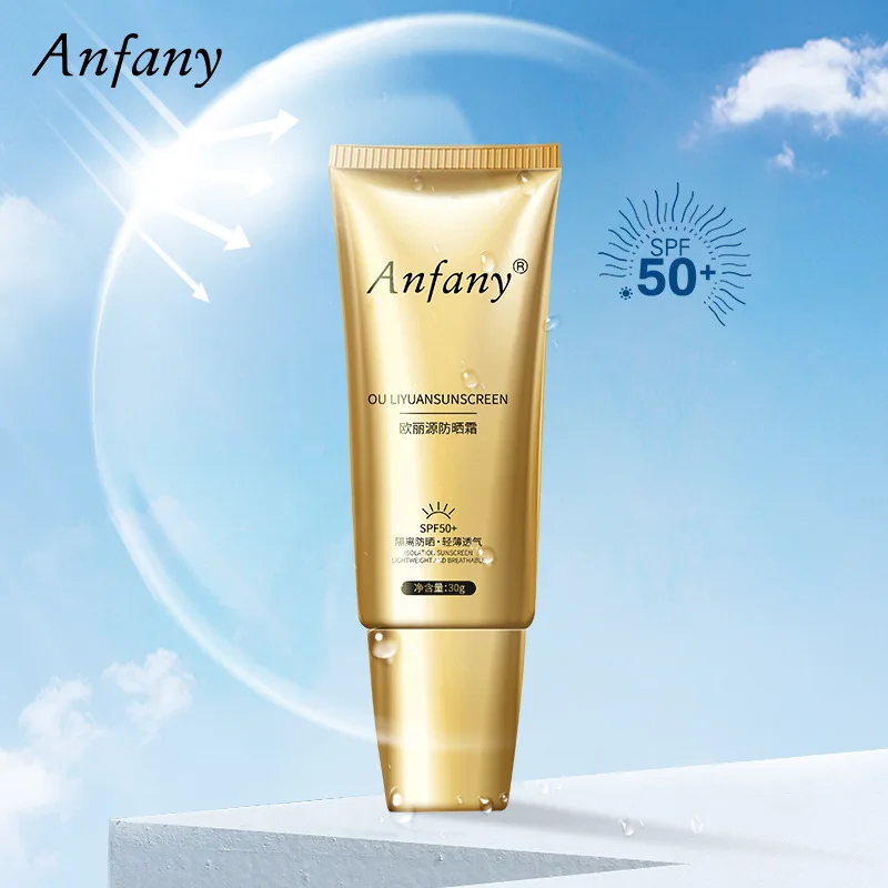 Anfany Sunscreen SPF50+ Refreshing and Breathable In Summer UV Protection Full Body Isolation Sunscreen Women Free Shipping