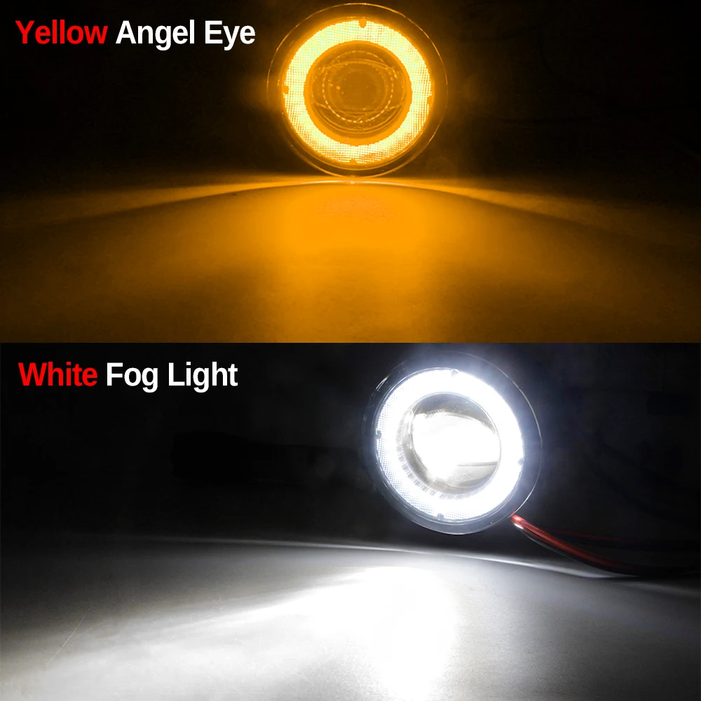 

2 X Автомобильные противотуманные фары «ангельский глаз» со светодиодной линзой DRL Противотуманные фары 30 Вт H11 12 В для Suzuki SX4 Jimny Swift Grand Vitara Ignis Alto Splash