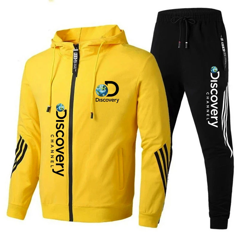 2023 spring new men's sportswear T-shirt pants 2-piece suit men's casual sportswear with hood coat jogging fitness clothing