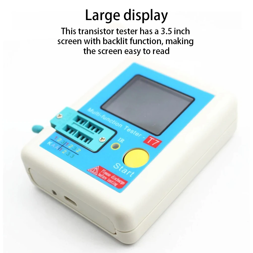 

3 5 Inch 25pF-100mF LCD Digital Transistor Tester Diode Resistor Meter