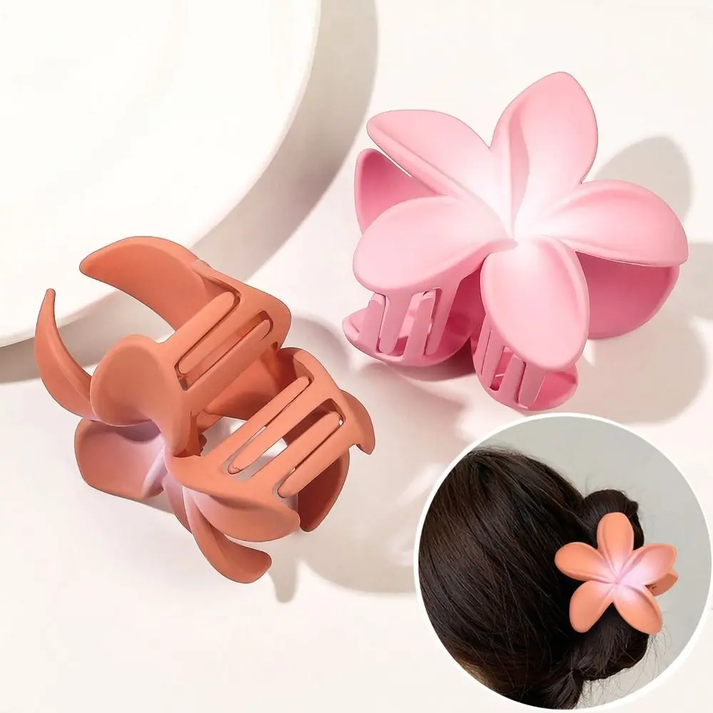 Модная милая заколка для волос Frangipani заколки с градиентом прозрачная цветная