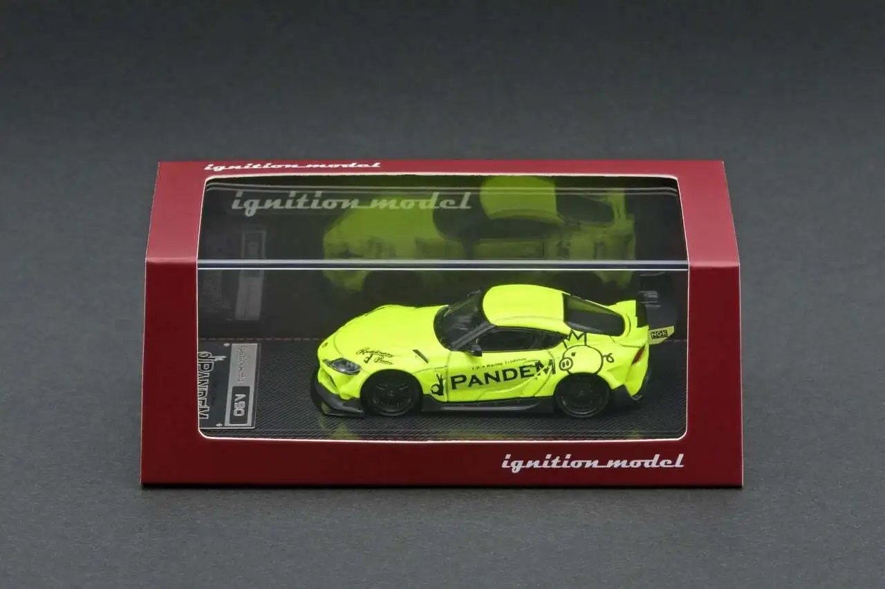 

1/64 Scale PANDEM Supra (A90) Yellow Green (Ignition model IG2337) Diecast Model Car Collection Limited Edition Hobby Toys