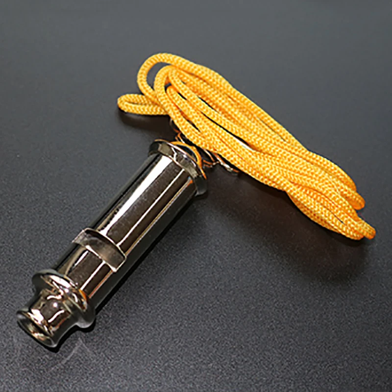 1 шт. металлический свисток для тренировочного рефери с цепочкой на шею уличный