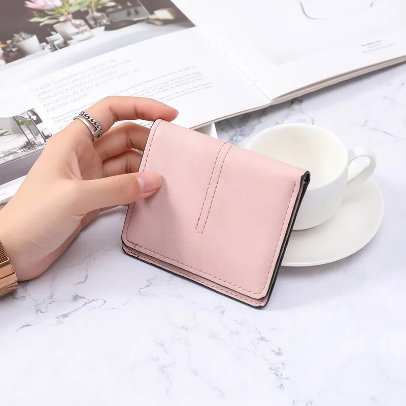 

Wallets Female New Korean Style for Women Simple Thin Square Wallet Money Credit Card Holders Clutch Bags Bизитница женская