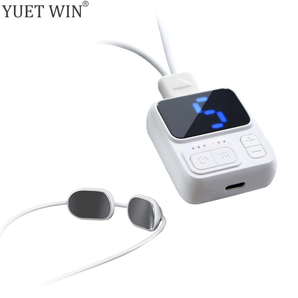 

Умный массажер для шеи горячий компресс EMS импульсное ожерелье микро-ток снятие боли в шейных плечах домашнее массажное устройство