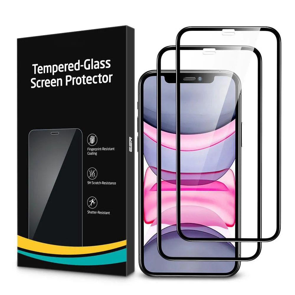 

2PCS Tempered Glass for iPhone 11 12 13 Pro Max mini Screen Protector Clear Protective Glass for iPhone X XR XS Max Glass