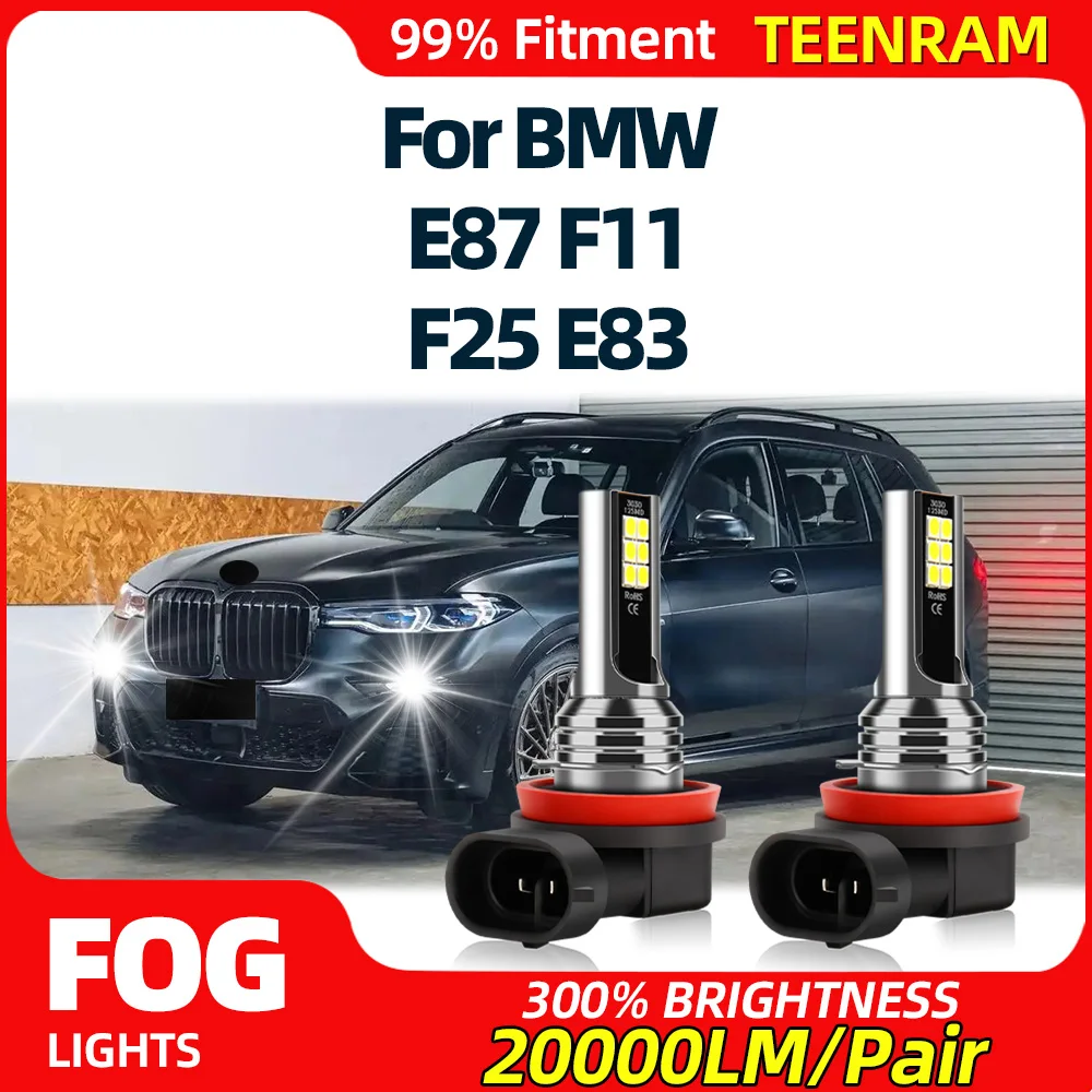 2 шт. Автомобильные противотуманные лампы H8 H9 H11 6000 К 12 В