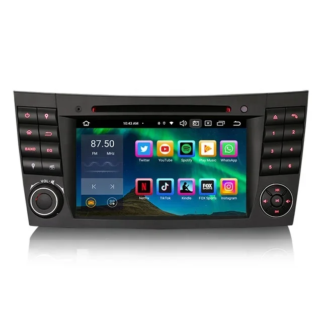 Erisin ES8580E 7-дюймовый BT5.1 IPS Android 12.0 беспроводной CarPlay 4G автомобильный DVD-плеер для Benz