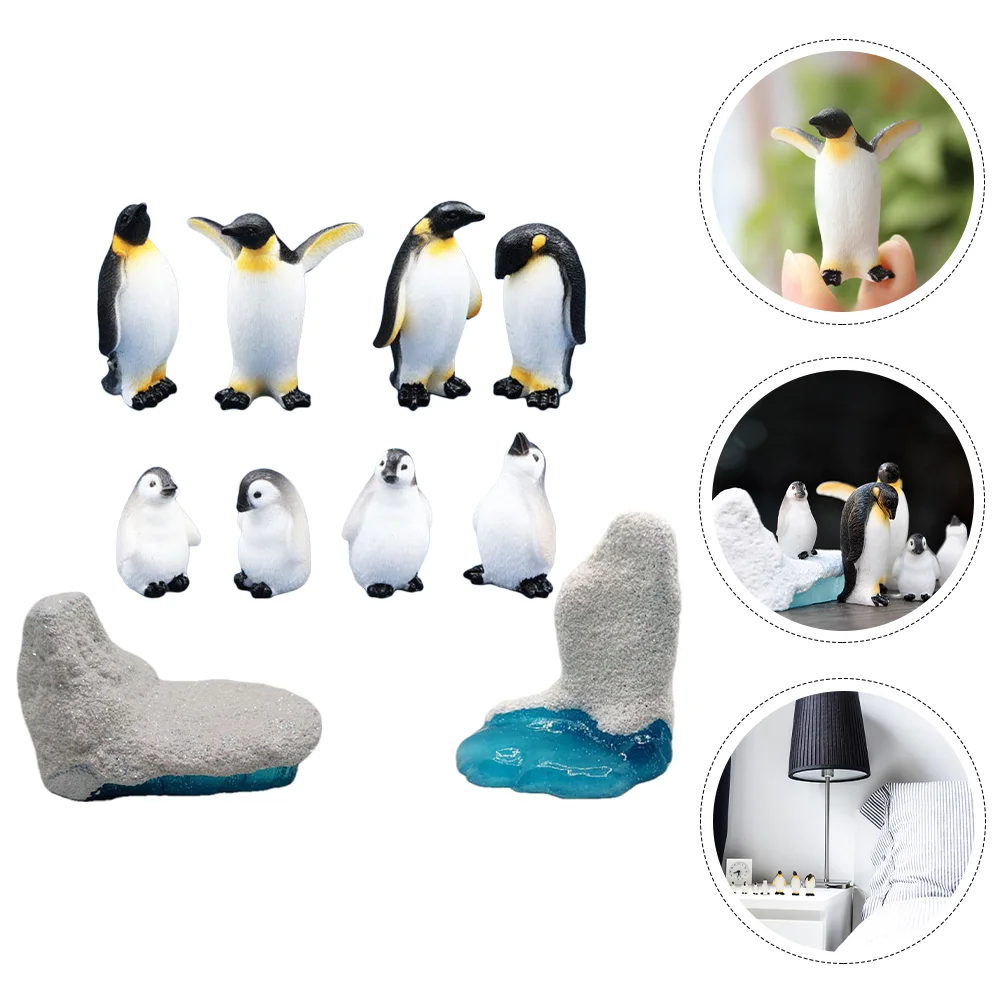 

Penguin Figurines Animal Animals Toys Model Statue Miniature Mini Figurine Ocean Figure Ornament Arctic Figures Cake Toy