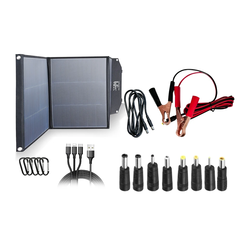 

Dual USB 105W Battery Charger Folding Solar Panel for RV Camping