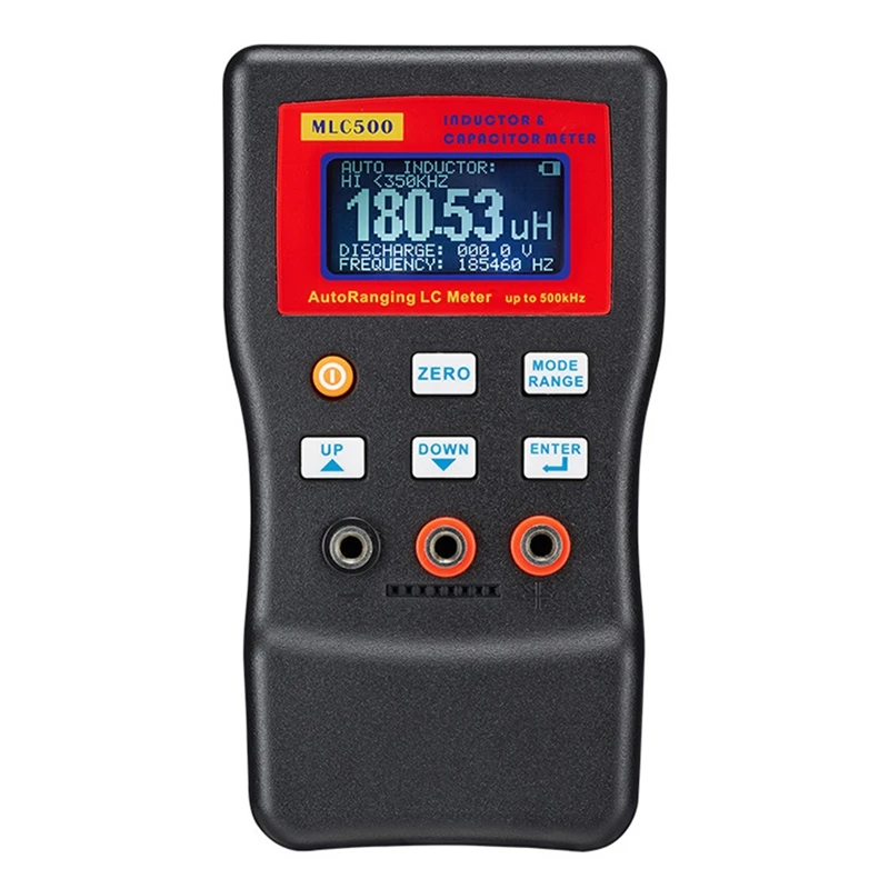 

Digital Capacitance Inductance Meter Auto-Ranging Component Tester 500KH LC RC Oscillation Inductance Multimeter