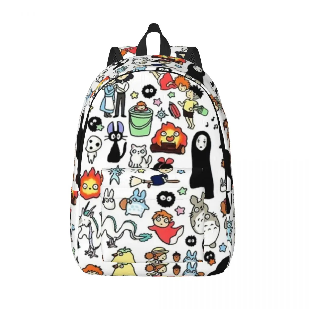 

Persil Totoro Canvas Backpacks Japanese Anime Fitness Large Backpack Casual Bags