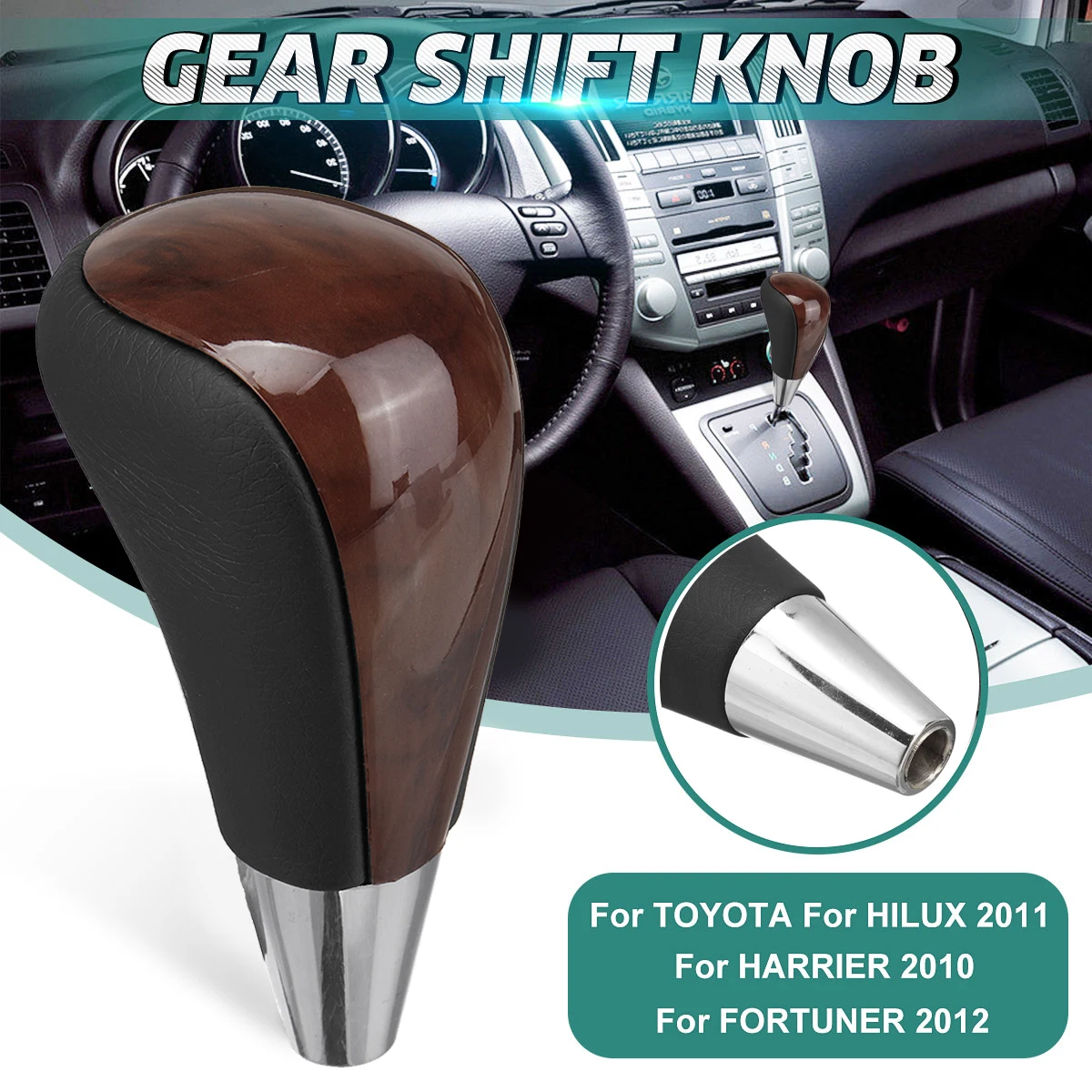 

Gear Shift Knob Car Shift Lever Knob Stick Headball For Toyota For HARRIER 2010 Hilux 2011 Camry Crown RAV4 Fortune 2012