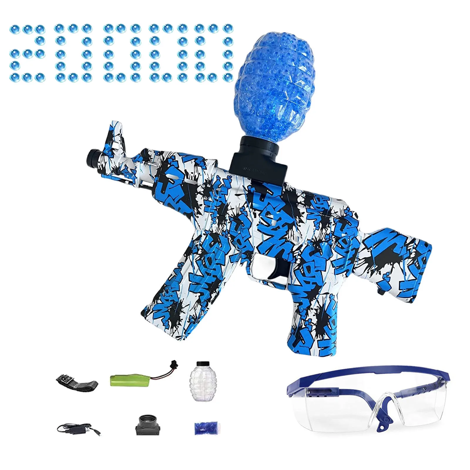 

Электрический пистолет-бластер с гелевыми шариками, перезаряжаемый и автоматический пистолет для страйкбола для взрослых и детей, игрушечный пистолет со стандартом