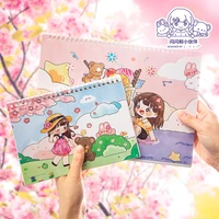 a4a5 release paper double sided notebook cute girls sticker collecting albums kawaii journal decoration