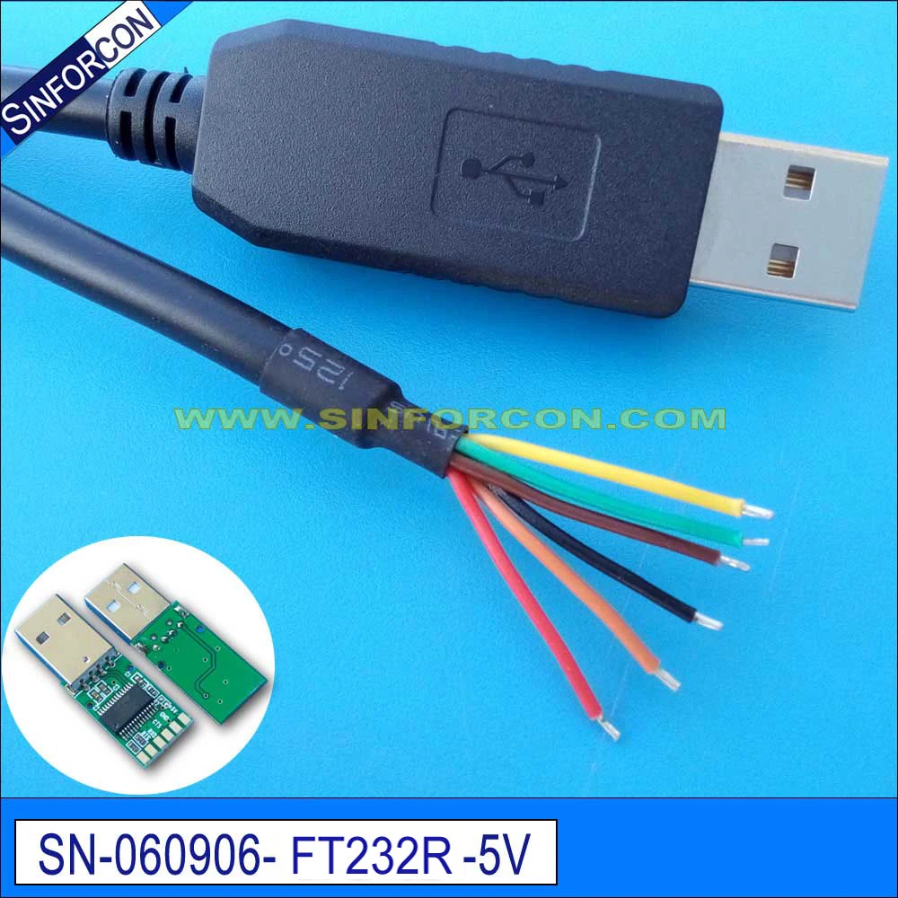 Кабель адаптера логического уровня ftdi ft232r usb uart ttl + 5 В