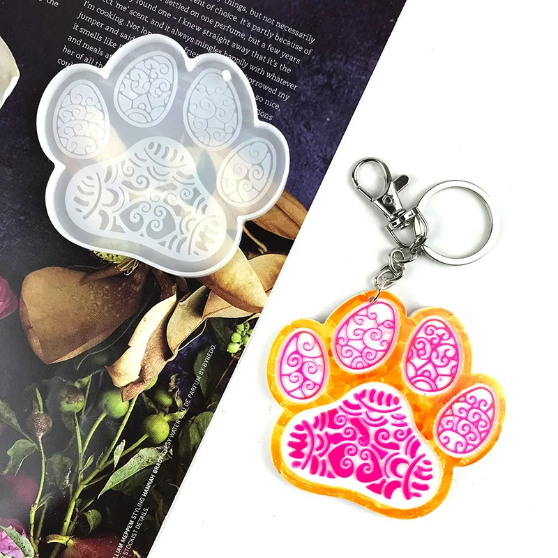 

DIY эпоксидная смола Литой Силиконовый трафарет милая собака фотошаблон для Подвески Брелок Изготовление ювелирных изделий XIN-Shipping