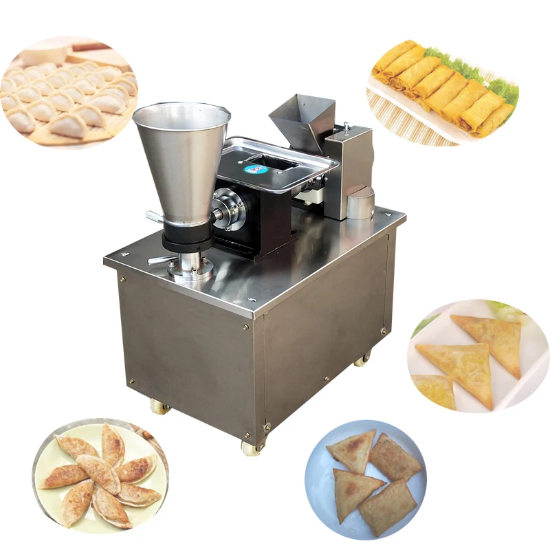 

110v 220v Automatic Dumpling Gyoza Machine Empanada Samosa Spring Roll Making Machine With 4000pcs Per Hour