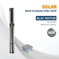 200 meter high head solar dc submersible water pump for deep borehole and well