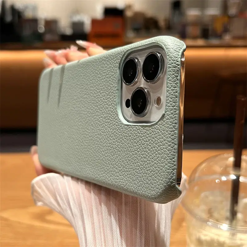 

Half Pack Leather phone case iPhone14 phone case iPhone13promax Anti-fall iPhone12 iPhone11 Advanced iPhone exr phone case