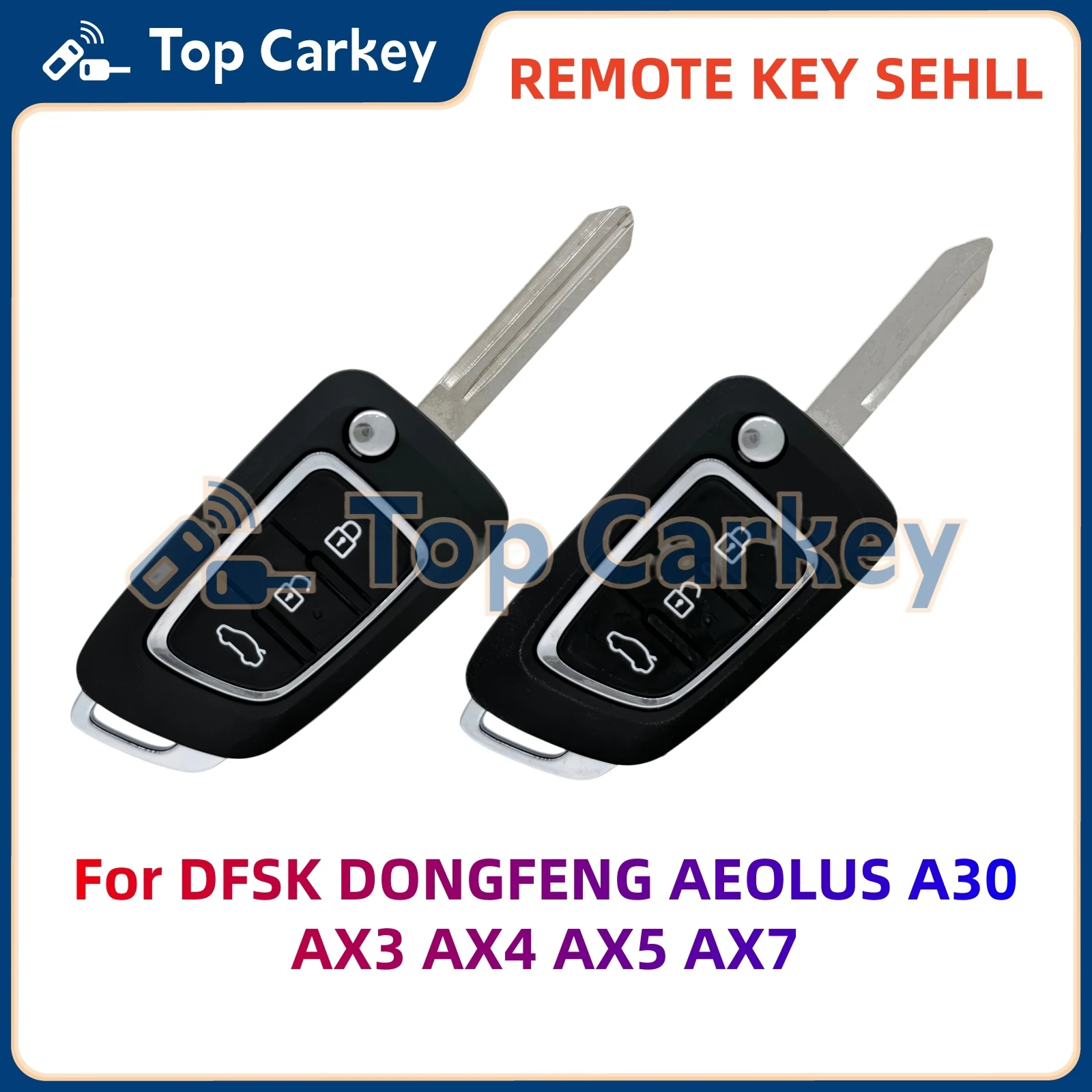 Фото Корпус выкидного ключа-брелока TopCarkey для DFSK DONGFENG AEOLUS A30 AX3 AX4 AX5 AX7 №1