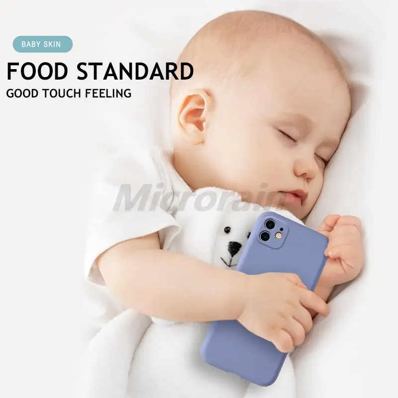 liquid silicone case for iphone 11 12 13 pro max mini se xr x xs 7 8 plus 6s 6 soft shockproof protective phone case back cover free global shipping