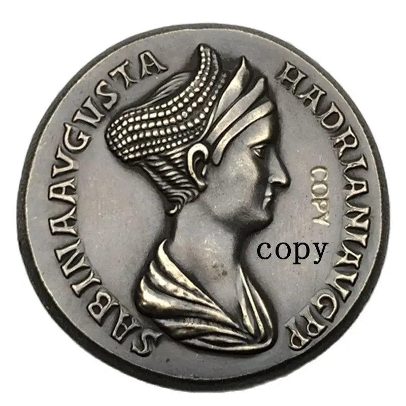 

Старинные римские монеты, латунь с серебряным покрытием, антикварные реплики, декоративные поделки типа 52