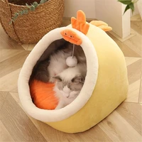 comfortable sleeping kennel house tent lounger cushion pet basket dog warm bed blanket pad cat beds
