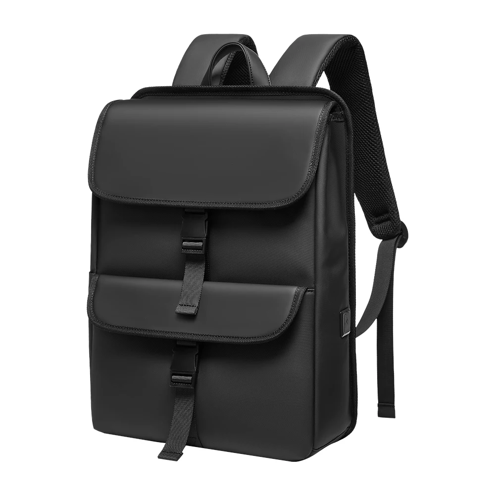 

EURCOOL Fashion 15.6 Laptop Backpack Men Waterproof Travel Backpack Vintage Casual Bag for College Teens Women Black School Bag