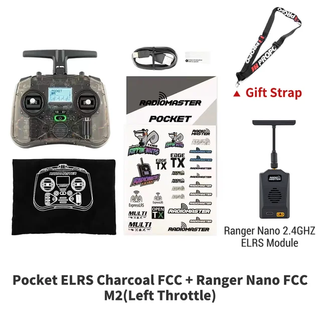 Radiomaster Pocket ELRS 2.4Ghz Charcoal + Ranger Nano