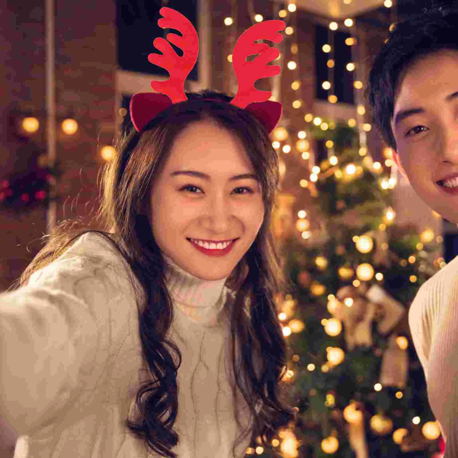 30 шт. тканевые рога шляпа украшение оленя рождественские аксессуары для