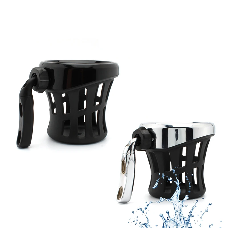 Держатель чашки для питья мотоцикла Chrome Handlebar Beverage Support Bracket для Harley Davidson Dyna Electra Softail 1996-2020 и выше.