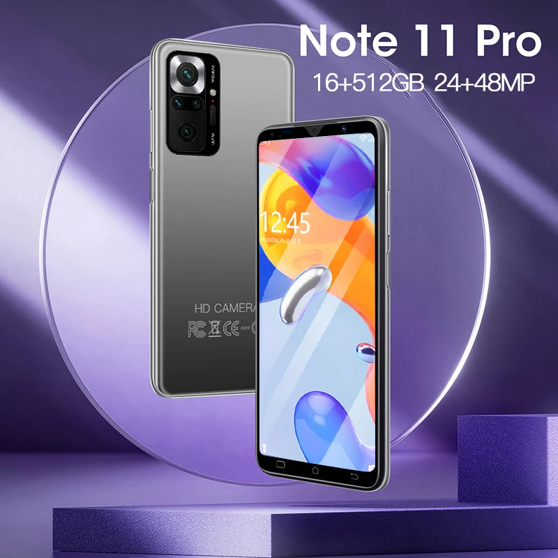 

Смартфон Note 11 Pro, Android, 6,7 дюйма, 16 ГБ, 512 ГБ