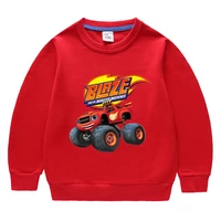autumn boy blazing speed car cartoon monster machines chothes children long sleeve sweatshirts kids baby boy girl cotton top
