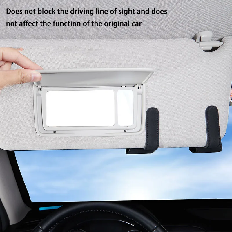 Автомобильный солнцезащитный козырек держатель очков для HONGQI логотип