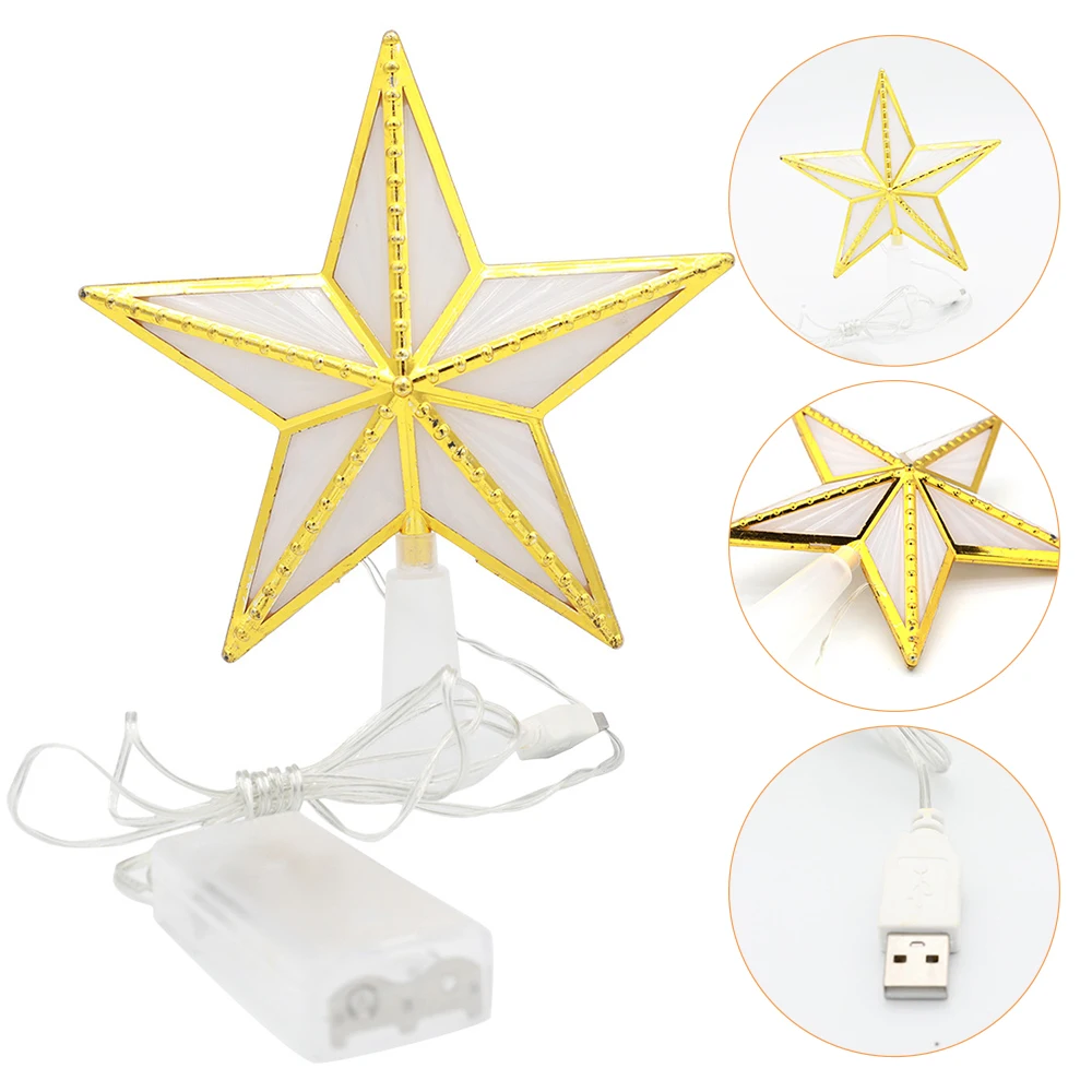 

Рождественская елка, пластиковый Топпер светильник ым светильник, звездная елка, верхние светящиеся украшения для внутренней камина, украш...