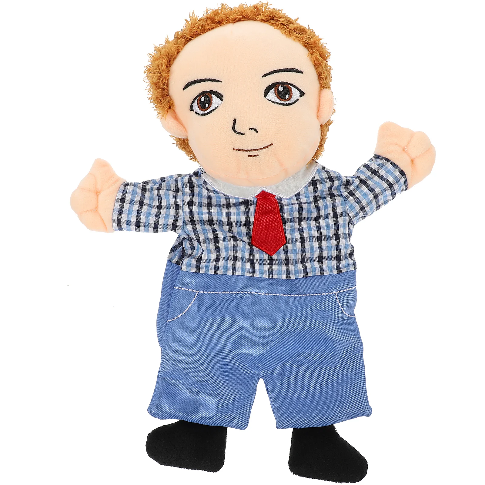 

Family Hand Puppet Cartoon Plush Dad Hand Puppet Storytelling Toddlers Hand Toy