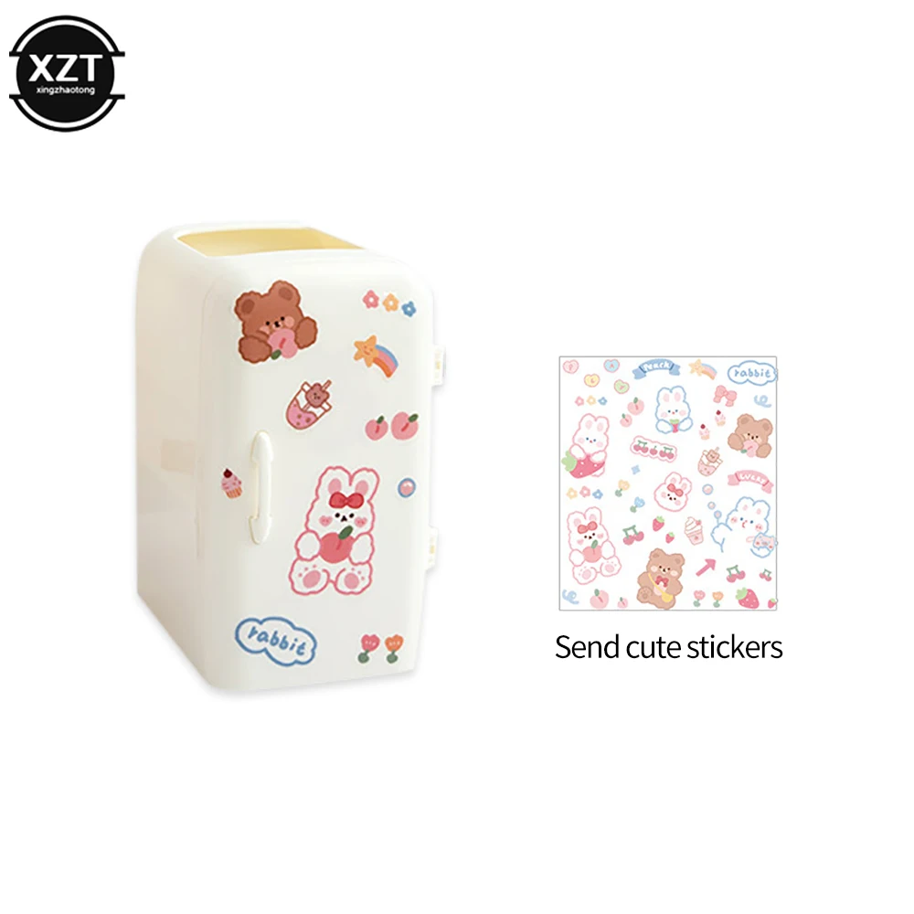 

Японский креативный держатель для холодильника для девочек, милый вместительный Настольный органайзер, милый многофункциональный ящик для хранения канцелярских принадлежностей