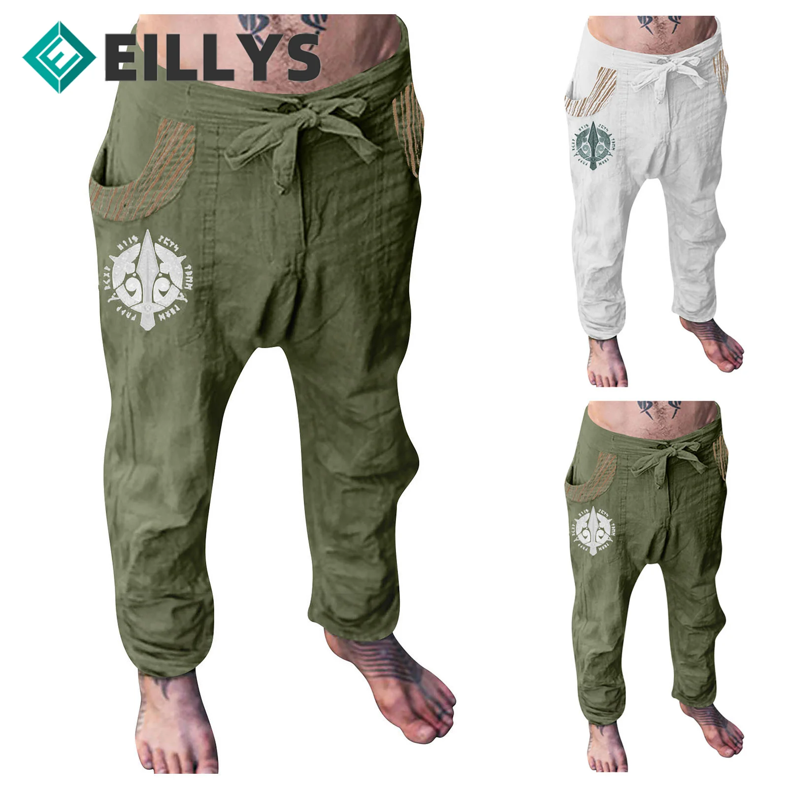 

Summer Linen Men Trouser Pants Korean Style Trousers Men Cotton Linens Streetwear Male Pants Casual Men Clothing Sweatpants