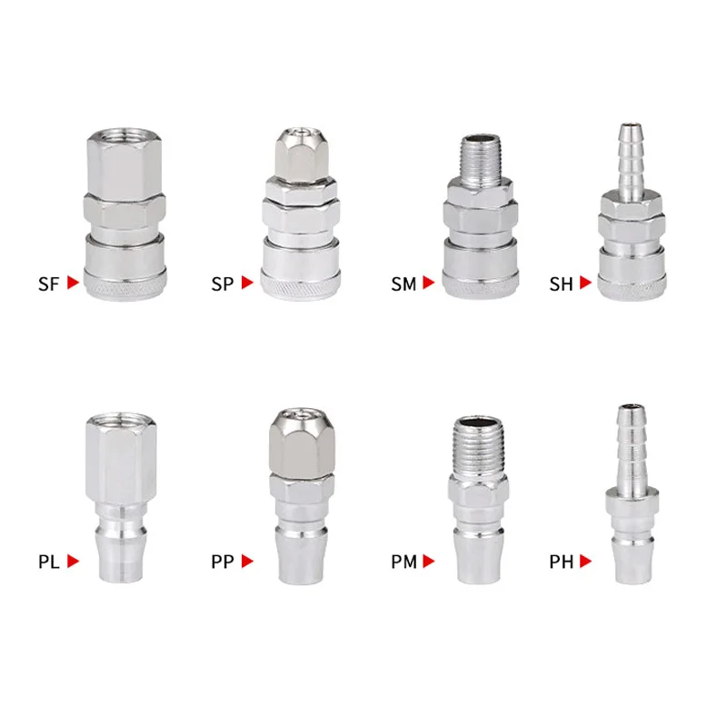 

Pneumatic C-type Quick Connector Self-locking For Air Hose Fittings Coupling Compressor Accessories Release Fitting SH PH SP PP
